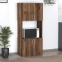 Armado Megapap melamine kitchen cabinet in smoked walnut color 60x32x140cm.