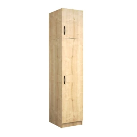 Victoria Megapap single door melamine wardrobe with cabinet in oak color 50x60x240cm.