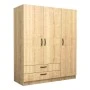 Victoria Megapap three doors melamine wardrobe in oak color 150x60x181cm.