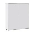 Ultra Megapap cupboard - shoe rack of 2 pairs double-leaf in white 91x35x108cm.