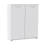 Ultra Megapap cupboard - shoe rack of 2 pairs double-leaf in white 91x35x108cm.