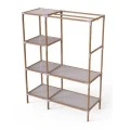 Entrance furniture - Open wardrobe wooden - plastic color natural - beige 117x47x155cm.