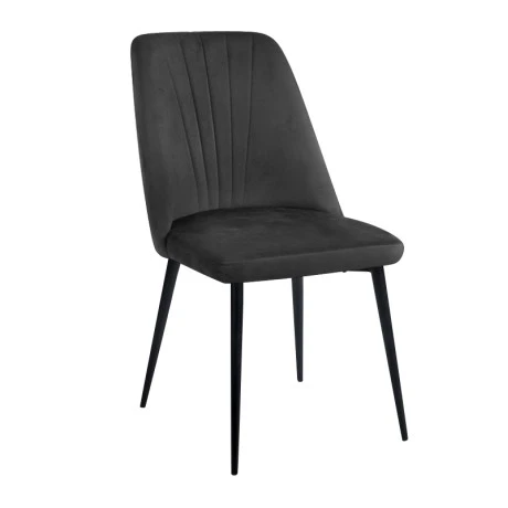 OLIVIA BLACK VELVET/PU ΚΑΡΕΚΛΑ ΜΕΤΑΛΛΙΚΗ