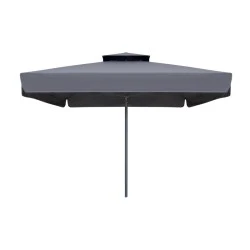 Juno Megapap professional umbrella aluminium frame fabric in anthracite color 3,5x3,5m Juno Megapap professional umbrella aluminium frame fabric in anthracite color 3,5x3,5m
