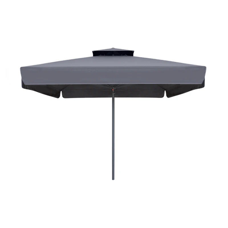 Juno Megapap professional umbrella aluminium frame fabric in anthracite color 3x3m.