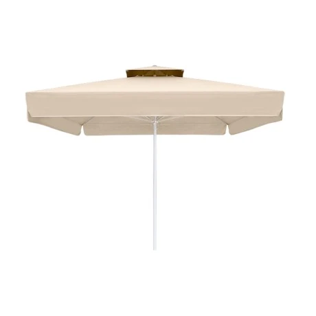 Juno Megapap professional umbrella aluminium frame fabric in ecru color 3x3m.