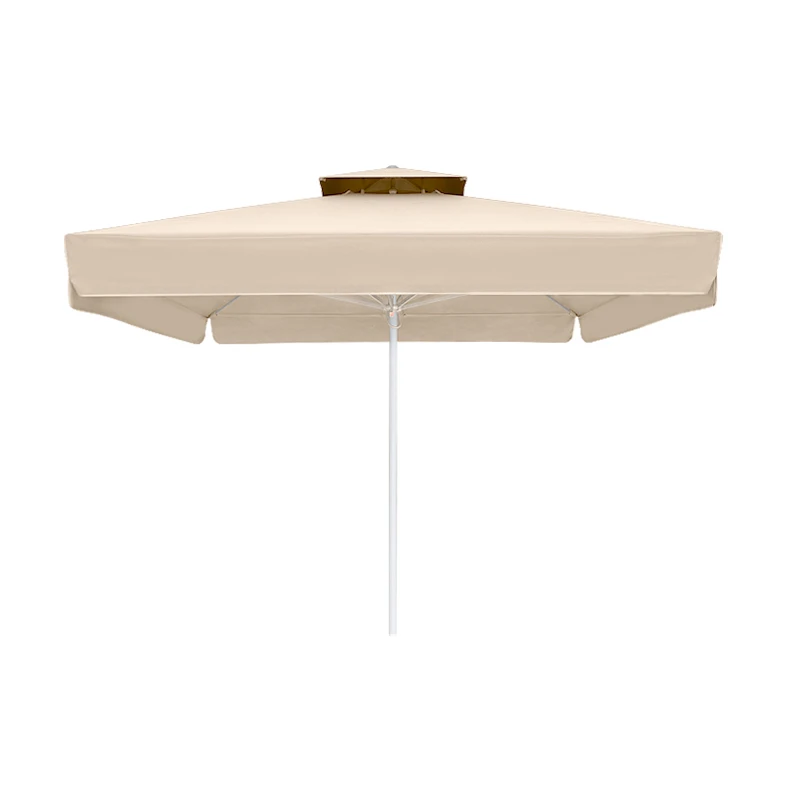 Juno Megapap professional umbrella aluminium frame fabric in ecru color 3x3m.