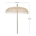 PARASOL MACRAME WHITE D185CM BALI