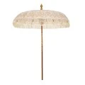 PARASOL MACRAME WHITE GOLD D185CM BALI