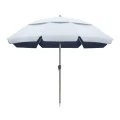 Malibu Megapap Aluminum beach umbrella with UPF 50+ protection, silver - blue color, Ø2m