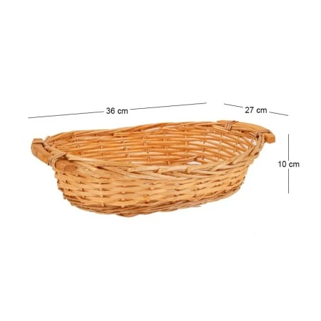 ΟΒΑΛ ΠΑΝΕΡΙ ΨΑΘΙΝΟ ΜΕΛΙ 36X27X10 ΕΚ
