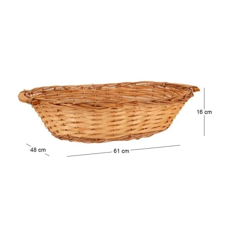 ΟΒΑΛ ΠΑΝΕΡΙ ΨΑΘΙΝΟ ΜΕΛΙ 61X48X16 ΕΚ