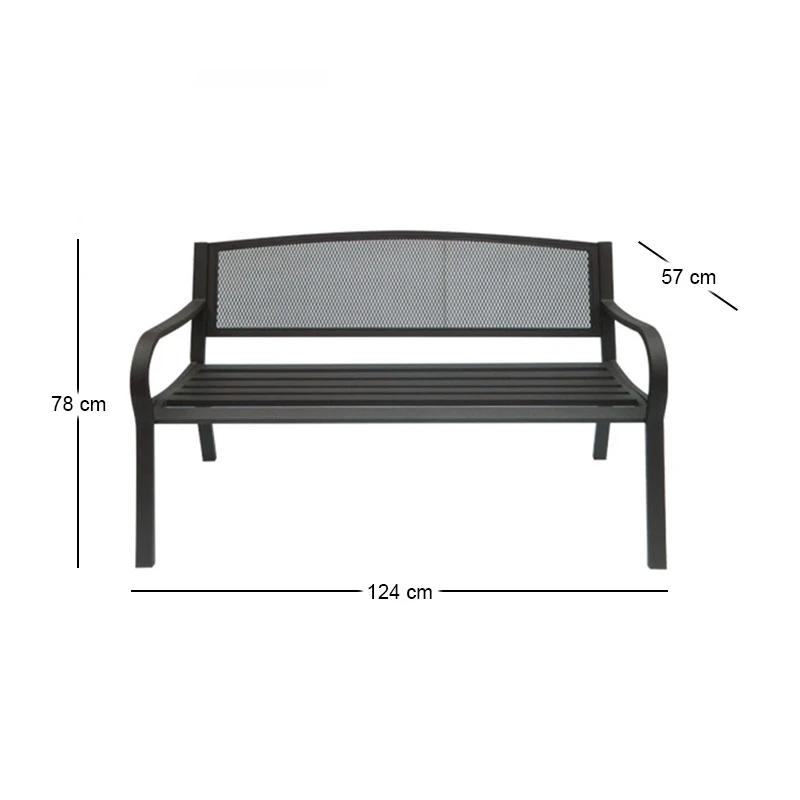 PANGO Bench Steel Black