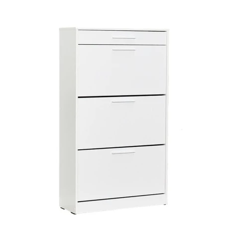 Παπουτσοθήκη Flat Megapap 18 ζεύγων χρώμα λευκό 75x29x128εκ.