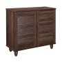 SHOE CABINET 2 Doors 77x33x70cm Walnut
