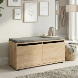 Παπουτσοθήκη Twain Megapap 8 ζευγών χρώμα sapphire oak 80x35x42εκ.