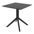 PARIS BLACK 80X80X74εκ. ΤΡΑΠΕΖΙ ΠΟΛ/ΝΙΟΥ