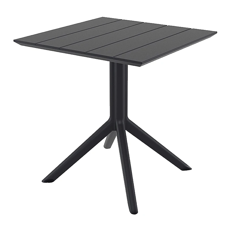 PARIS BLACK 80X80X74εκ. ΤΡΑΠΕΖΙ ΠΟΛ/ΝΙΟΥ