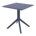 PARIS DARK GREY 80X80X74εκ. ΤΡΑΠΕΖΙ ΠΟΛ/ΝΙΟΥ