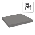 PARIS ΜΑΞΙΛΑΡΙ LOUNGE ΠΟΛ/ΝΑΣ 50Χ48Χ5εκ. DARK GREY