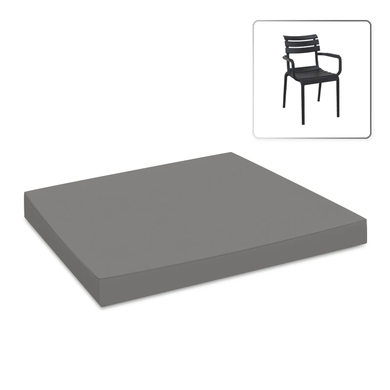 PARIS ΜΑΞΙΛΑΡΙ LOUNGE ΠΟΛ/ΝΑΣ 50Χ48Χ5εκ. DARK GREY