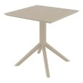 PARIS TAUPE 80X80X74εκ. ΤΡΑΠΕΖΙ ΠΟΛ/ΝΙΟΥ