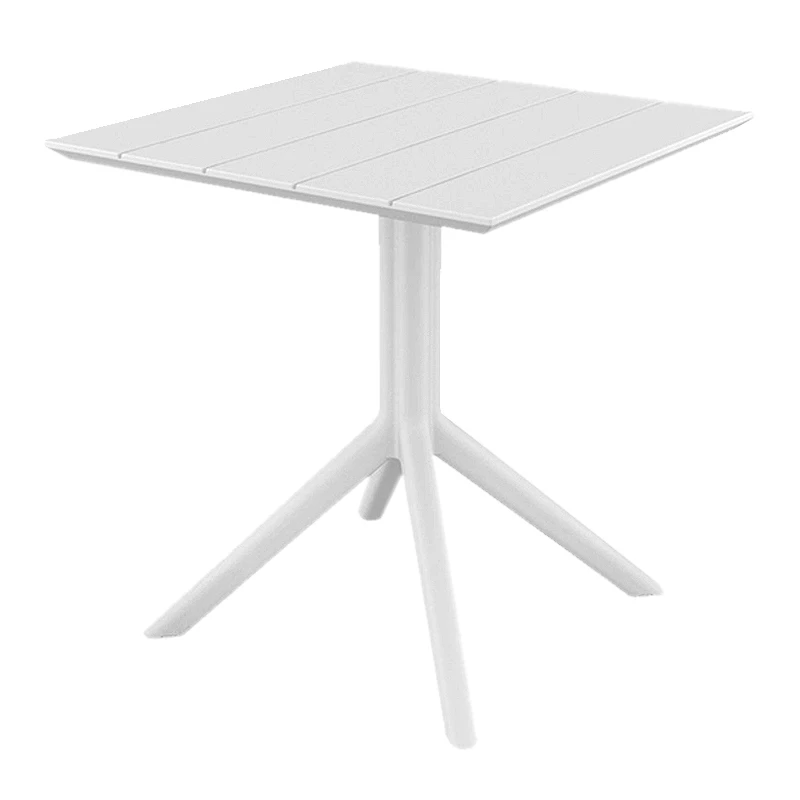 PARIS WHITE 70X70X74εκ. ΤΡΑΠΕΖΙ ΠΟΛ/ΝΙΟΥ