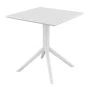 PARIS WHITE 80X80X74εκ. ΤΡΑΠΕΖΙ ΠΟΛ/ΝΙΟΥ