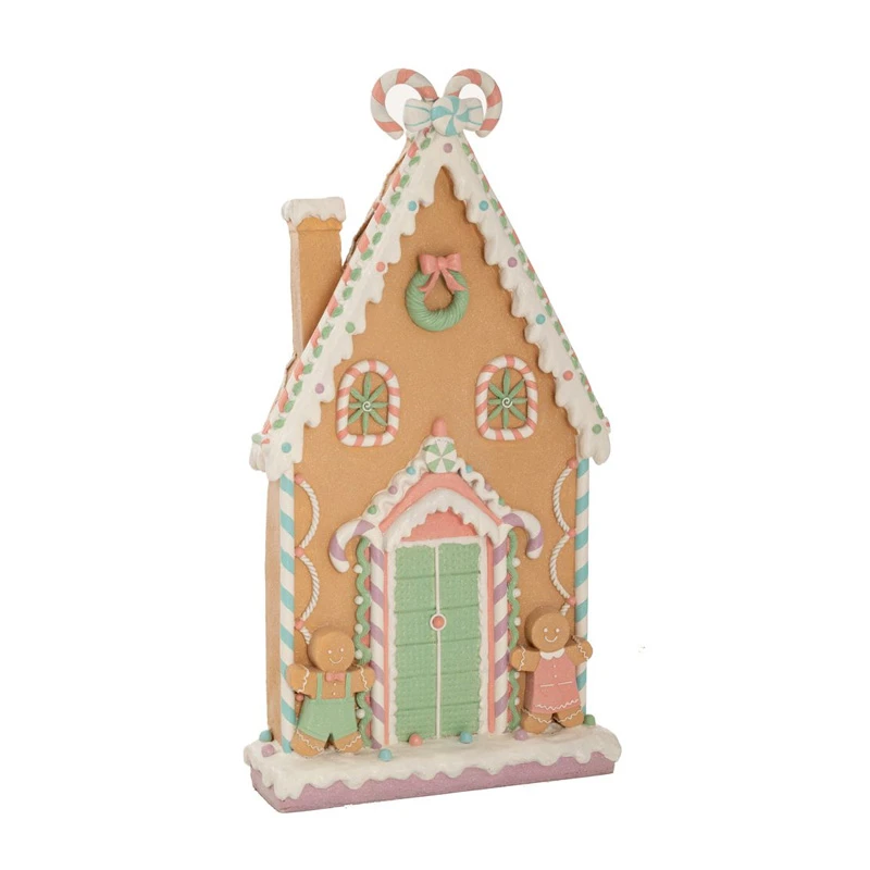 ΠΑΣΤΕΛ ΔΙΑΚΟΣΜΗΤΙΚΟ GINGERBREAD ΣΠΙΤΙ 50Χ15Χ93ΕΚ