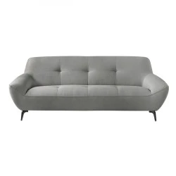 PEDRO 3-Seater Sofa Fabric Grey PEDRO 3-Seater Sofa Fabric Grey