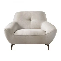 PEDRO Armchair Fabric Mixed Beige