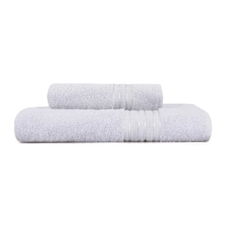 Dora bath towels set of 2 pcs 450gr/m²  grey color