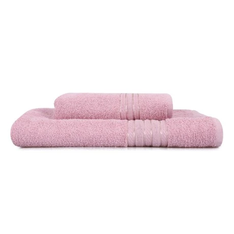 Dora bath towels set of 2 pcs 450gr/m²  pink color