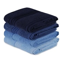 Rainbow bath towels set of 4 pcs 500gr/m² shades blue Rainbow bath towels set of 4 pcs 500gr/m² shades blue