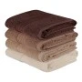 Πετσέτες προσώπου Rainbow Hobby σετ 4 τμχ 500gr/m² χρώμα shades brown