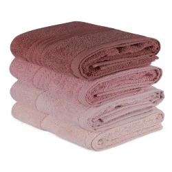 Rainbow bath towels set of 4 pcs 500gr/m² shades pink Rainbow bath towels set of 4 pcs 500gr/m² shades pink