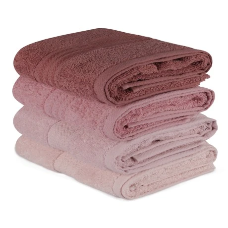 Πετσέτες προσώπου Rainbow Hobby σετ 4 τμχ 500gr/m² χρώμα shades pink
