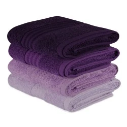 Rainbow bath towels set of 4 pcs 500gr/m² shades purple Rainbow bath towels set of 4 pcs 500gr/m² shades purple