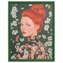HANDMADE PAINTING WITH WOMAN AND FLOWERS IN PS FRAME 90X120CM