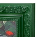 HANDMADE PAINTING WITH WOMAN AND FLOWERS IN PS FRAME 100X140CM