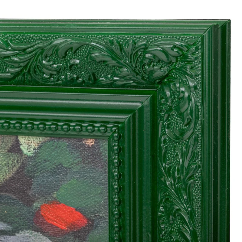 HANDMADE PAINTING WITH WOMAN AND FLOWERS IN PS FRAME 100X140CM