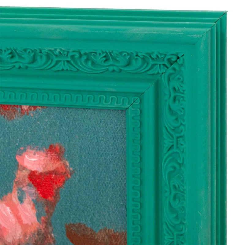 HANDMADE PAINTING DOG IN PS FRAME 70X100CM