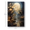 "Dance of Flowers in Moonlight"Megapap painting on canvas digital printing 60x90x3cm.