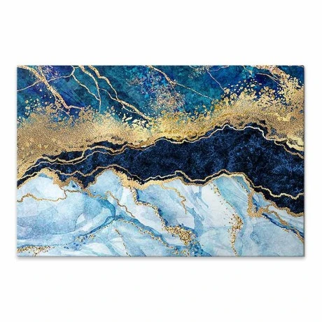 Πίνακας σε καμβά "Deep Blue" Megapap ψηφιακής εκτύπωσης 125x80x3εκ.