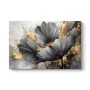 "Flowers Whispering in the Night" Megapap painting on canvas digital printing 140x100x3cm.