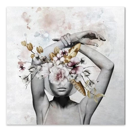 "Hidden Face" Megapap canvas painting digital printing  60x60x3cm.