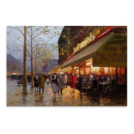 "La Coupole Paris" Megapap painting on canvas digital printing 100x70x3cm.