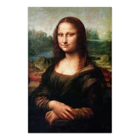 "Mona Lisa" Megapap painting on canvas digital printing 70x100x3cm.
