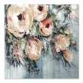 "Roses" Megapap painting on canvas digital printing 100x100x3cm.