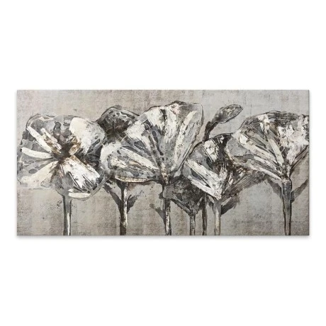 "White Flowers" Megapap painting on canvas digital printing 120x60x3cm.